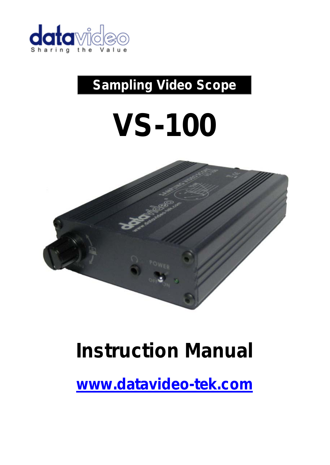 Datavideo VS100 User manual