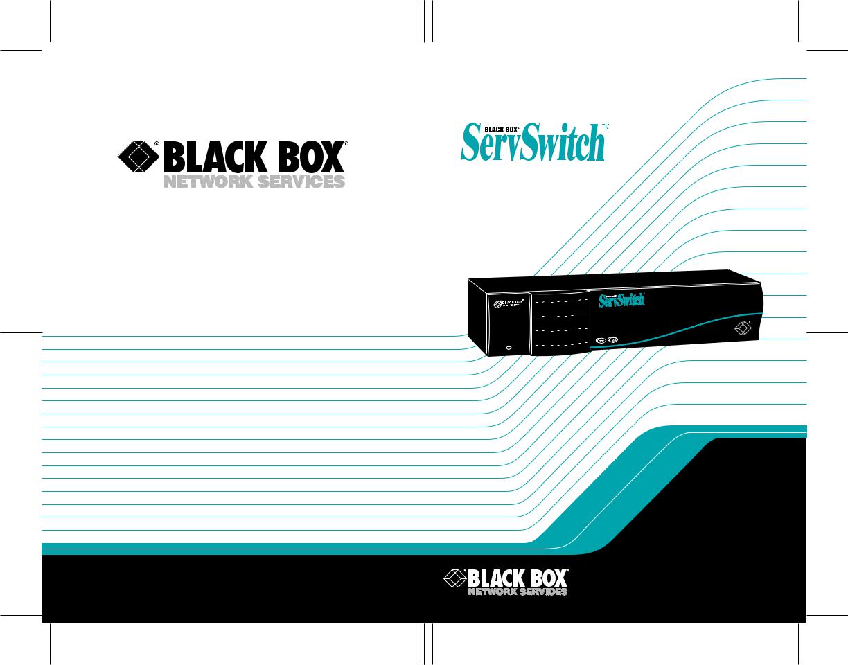 Black Box SW723A-R4, SW721A-R4, KV3108SA-R4, SW724A-R4, SW722A-R4 User Manual