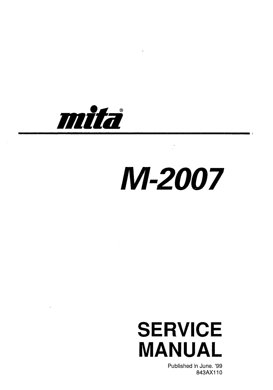 Kyocera M-2007, M-2107 Service Manual