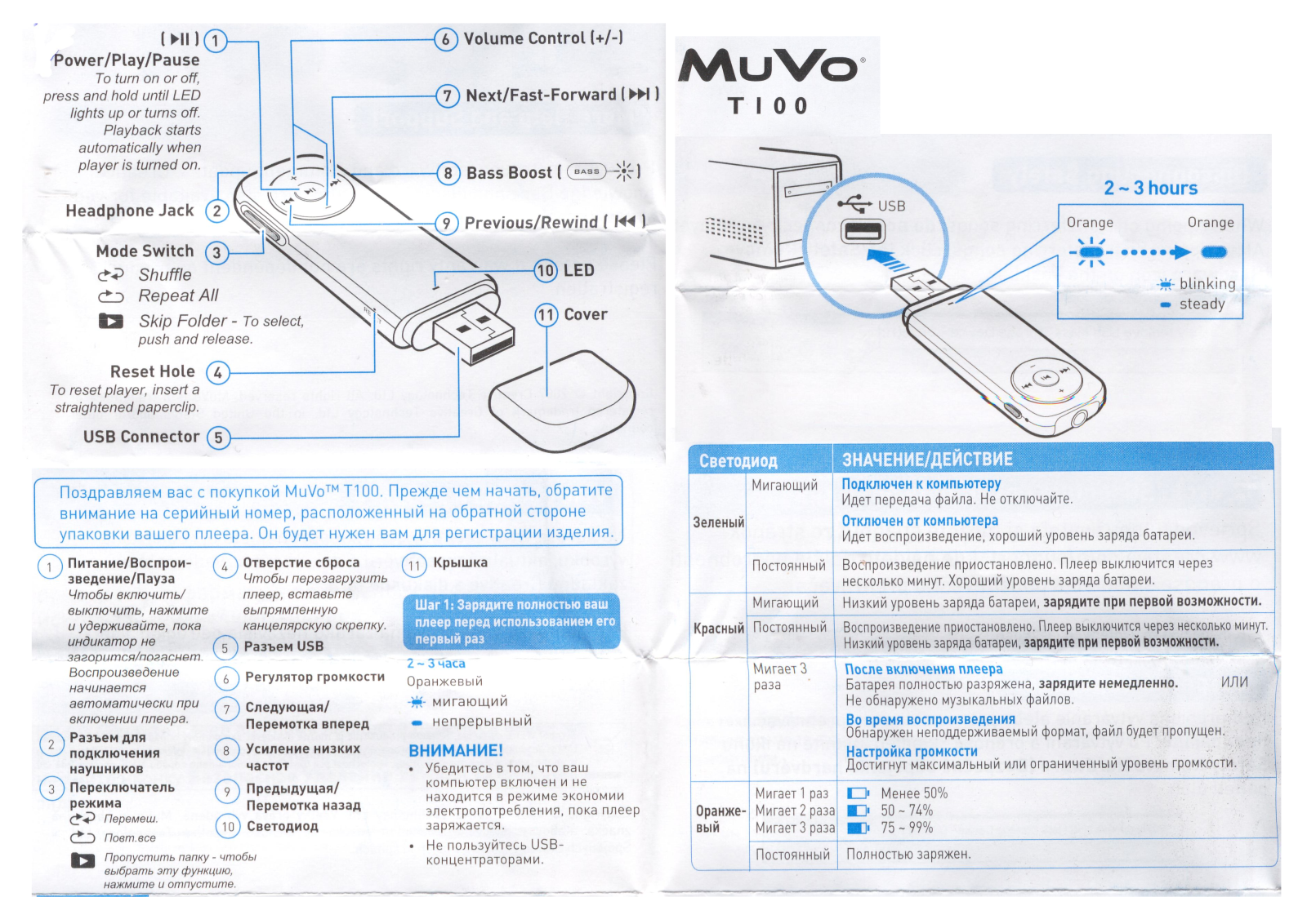 Creative T100 User Manual