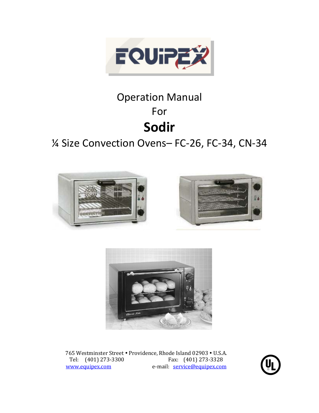 Equipex CN-34 Installation  Manual