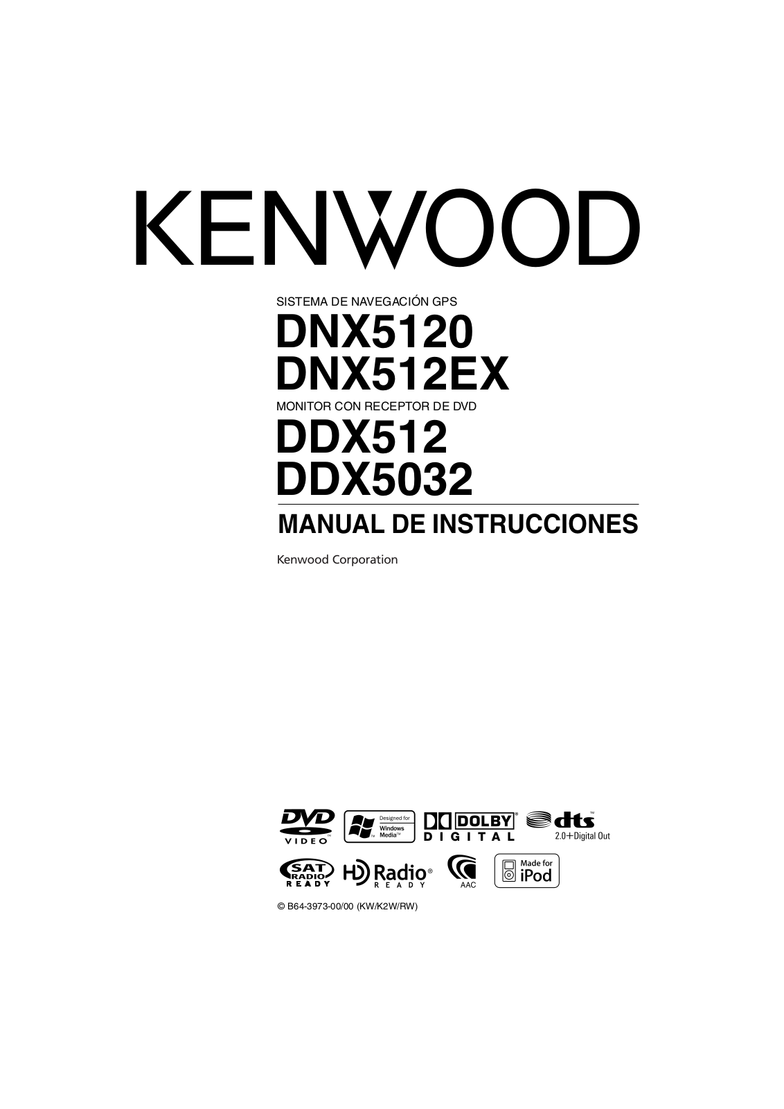 KENWOOD DNX512EX, DNX5120, DDX512, DDX5032 User Manual