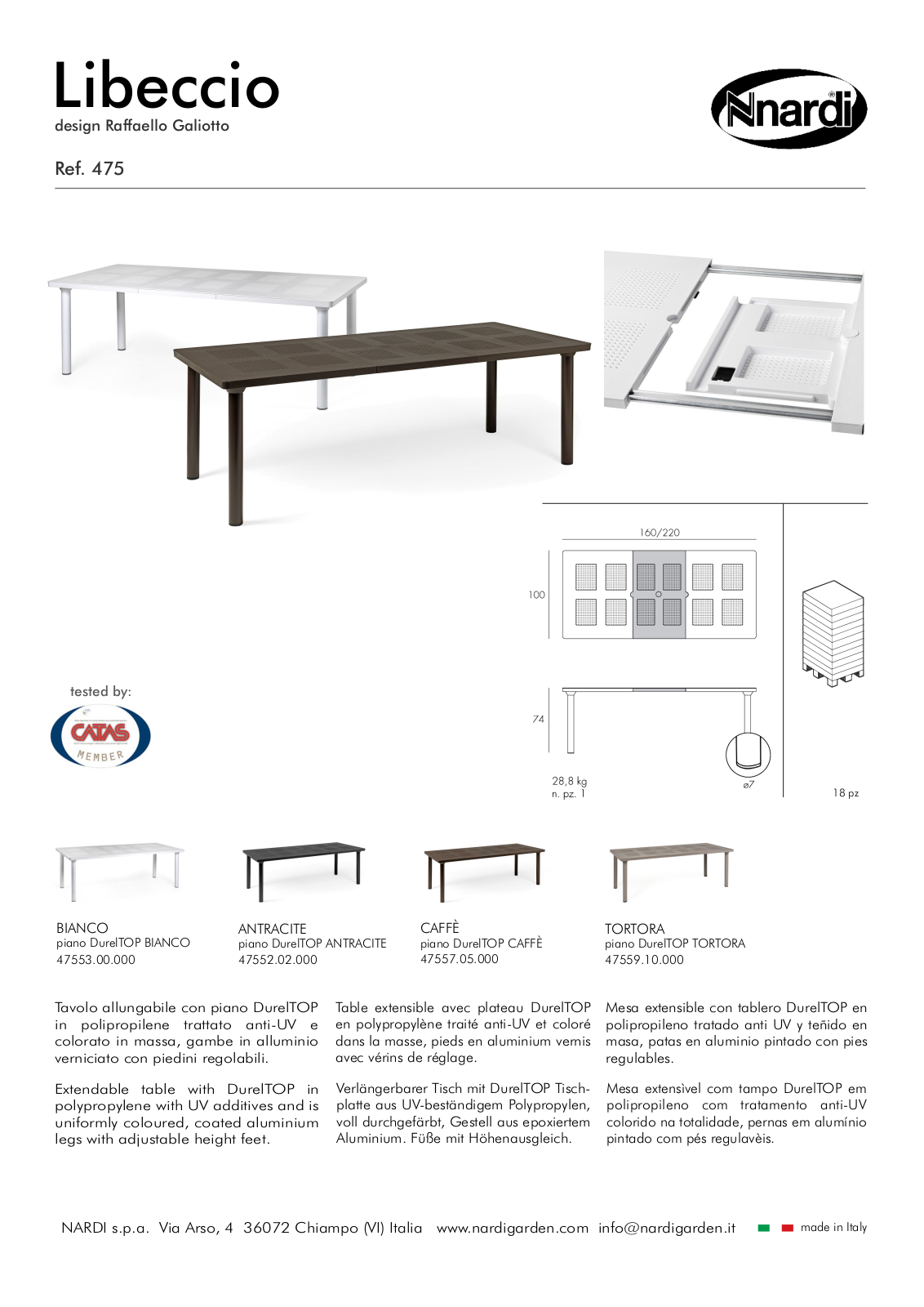 Nardi Libeccio User Manual