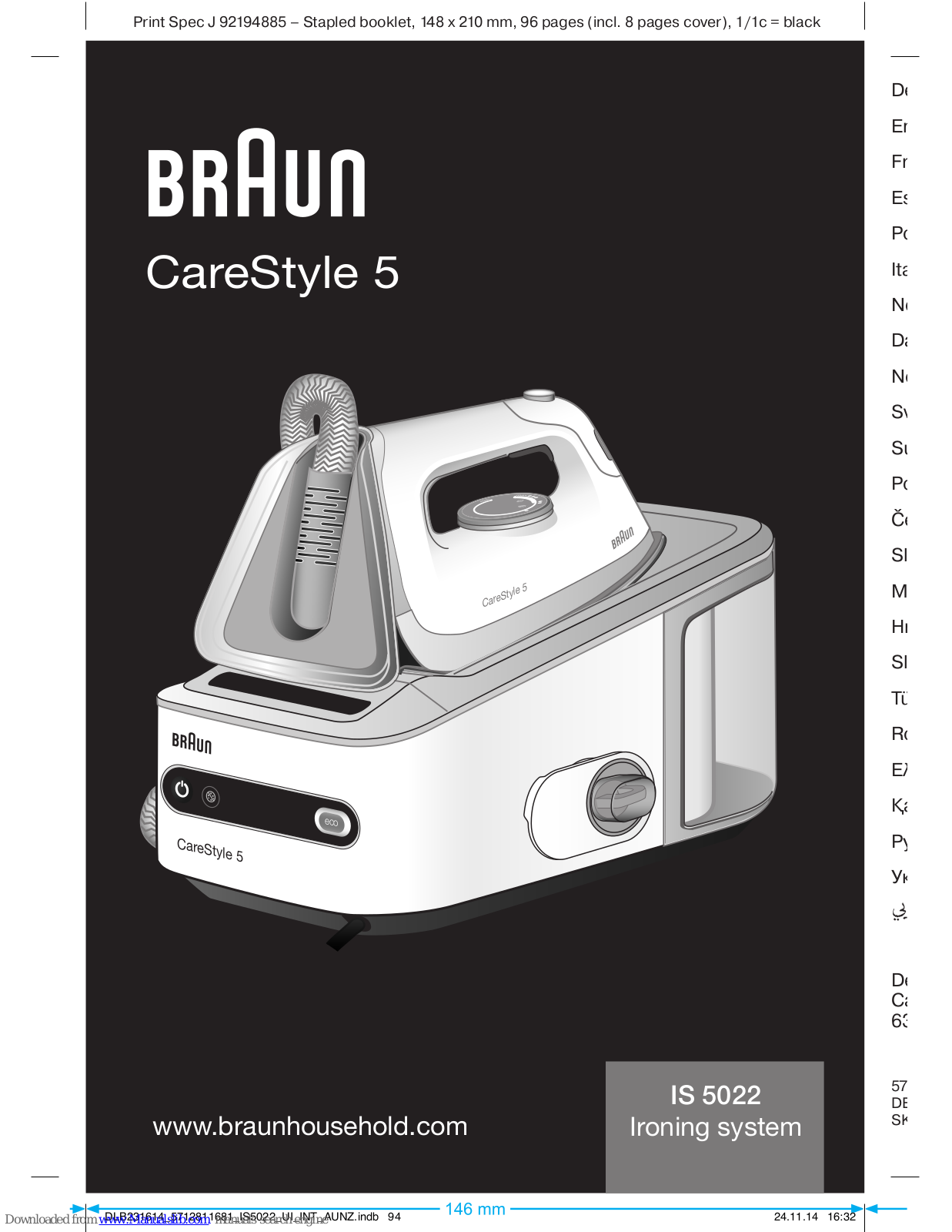 Braun IS 5042, IS 5043, IS 5044 User Manual