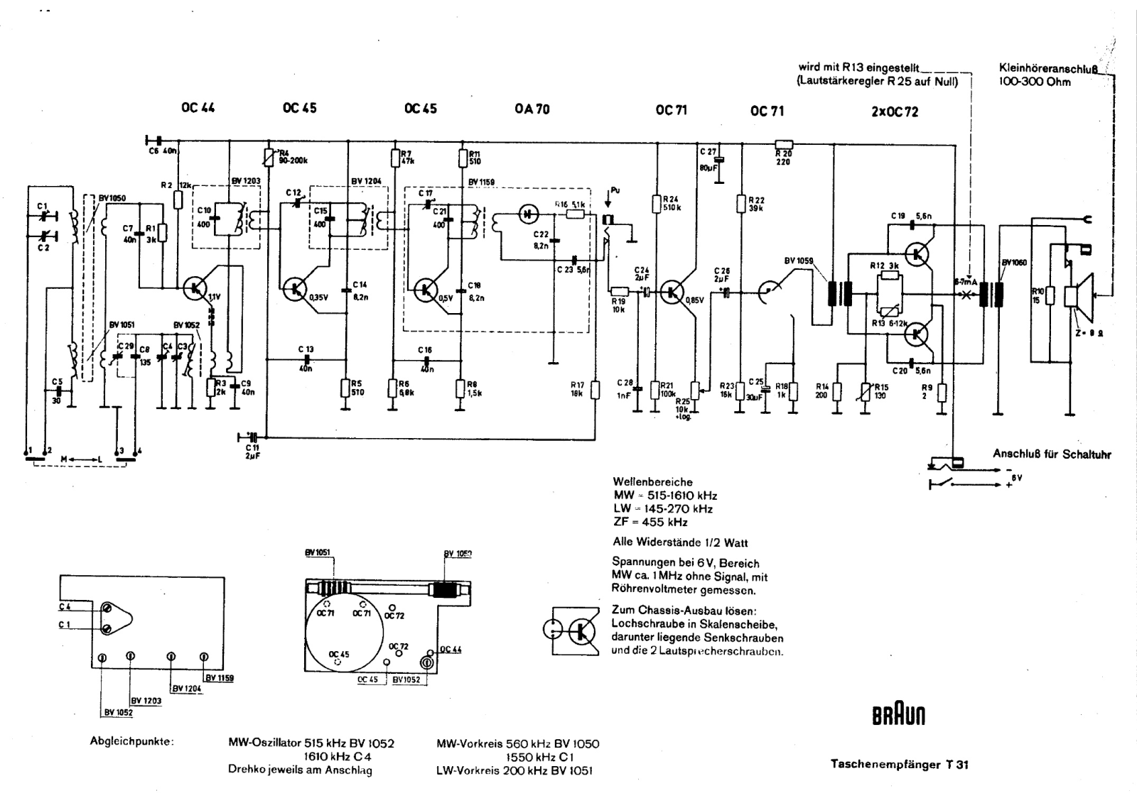 Braun t31 schematic