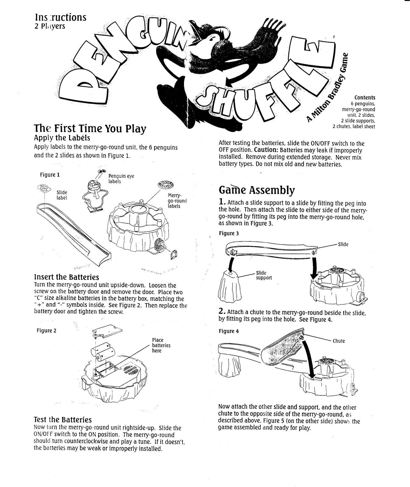 Hasbro PENGUIN SHUFFLE User Manual