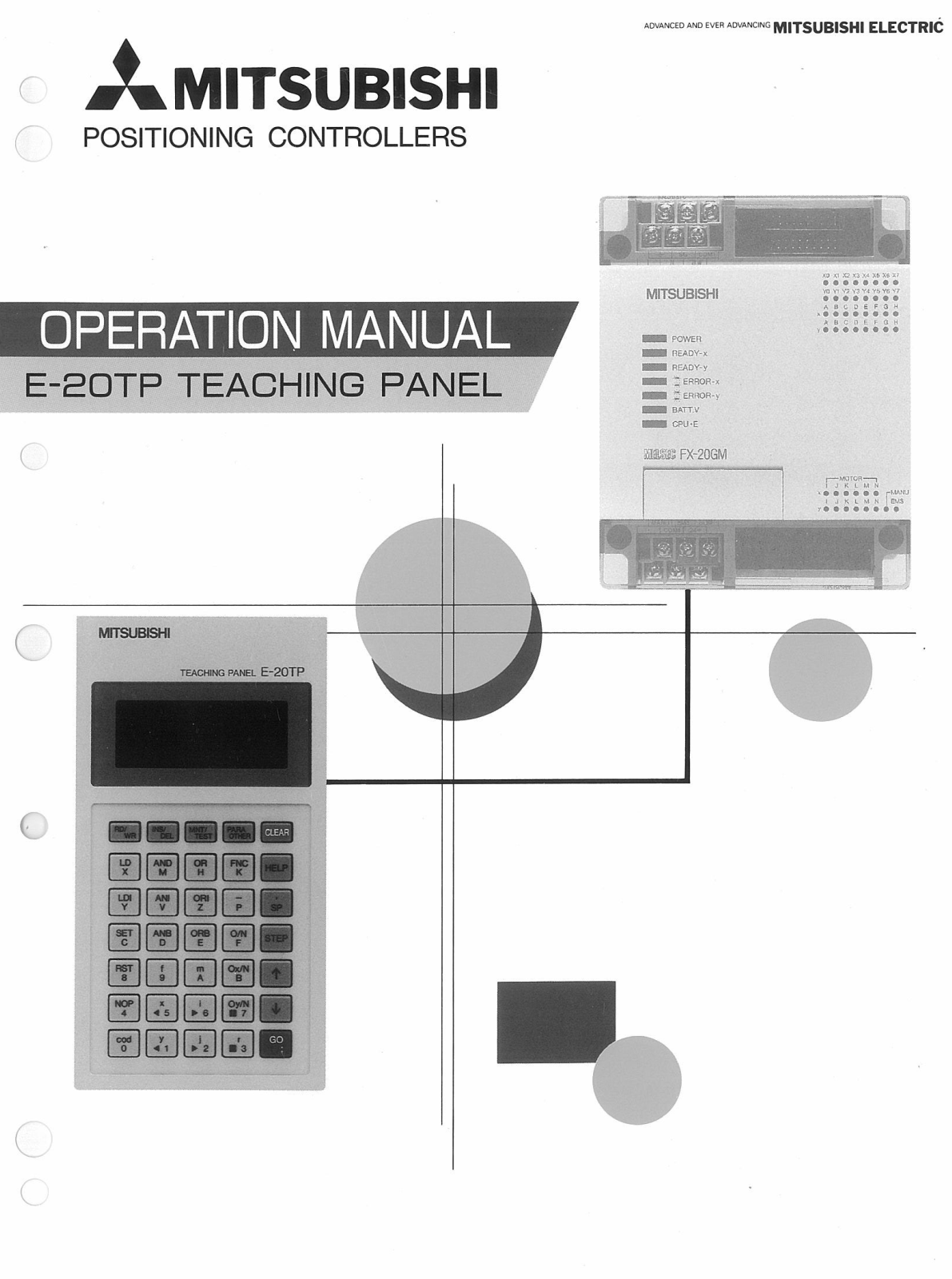 Mitsubishi Electronics E-20TP User Manual