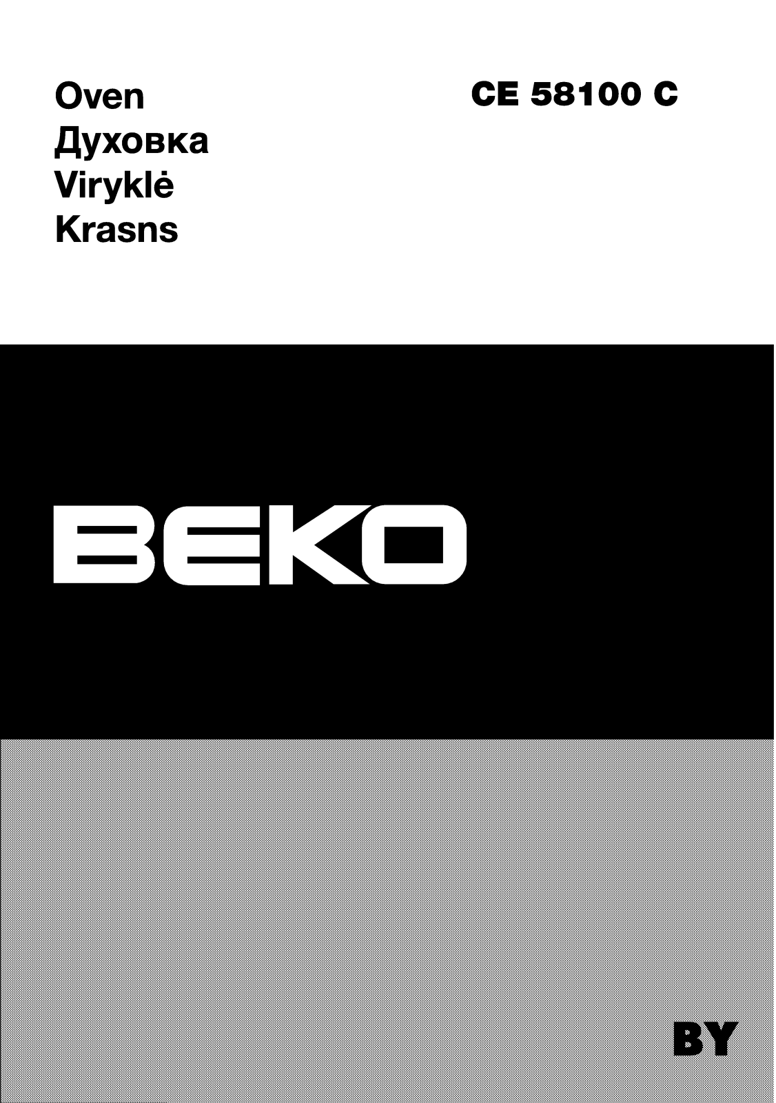 Beko CE58100C User manual