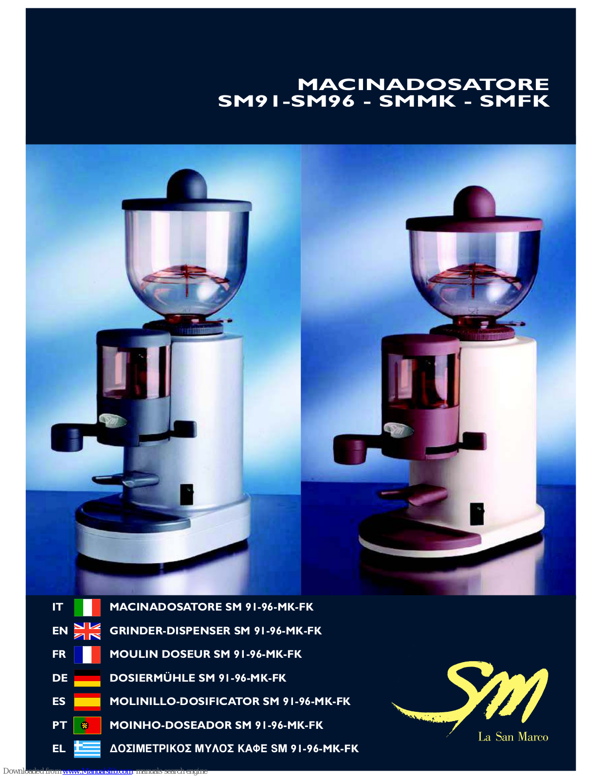 La San Marco SM91, SMMK, SMFK, SM96 User Manual