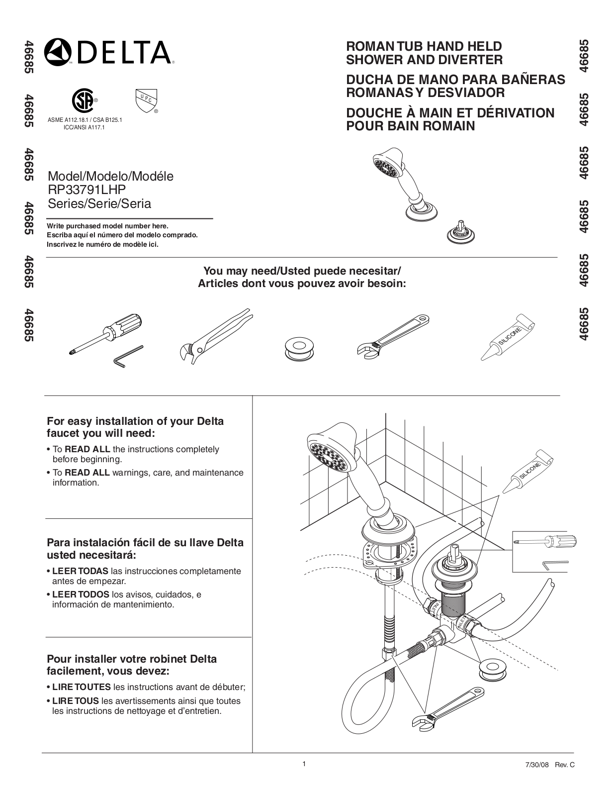 Factory Direct Hardware RP33791LHP User Manual