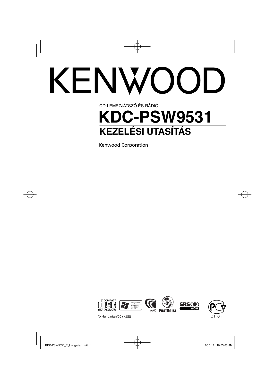 Kenwood KDC-PSW9531 User Manual