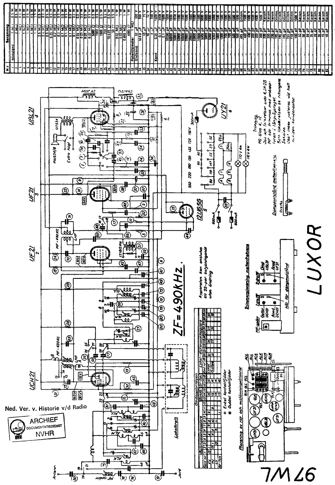 Luxor 97WL Schematic - ManualMachine.com