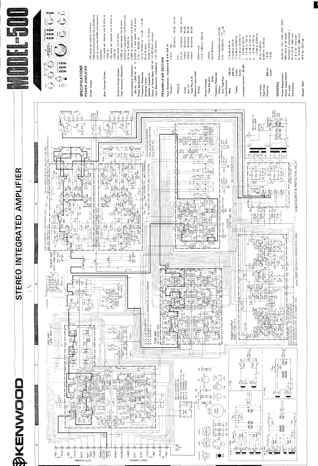 Kenwood 500 Schematic