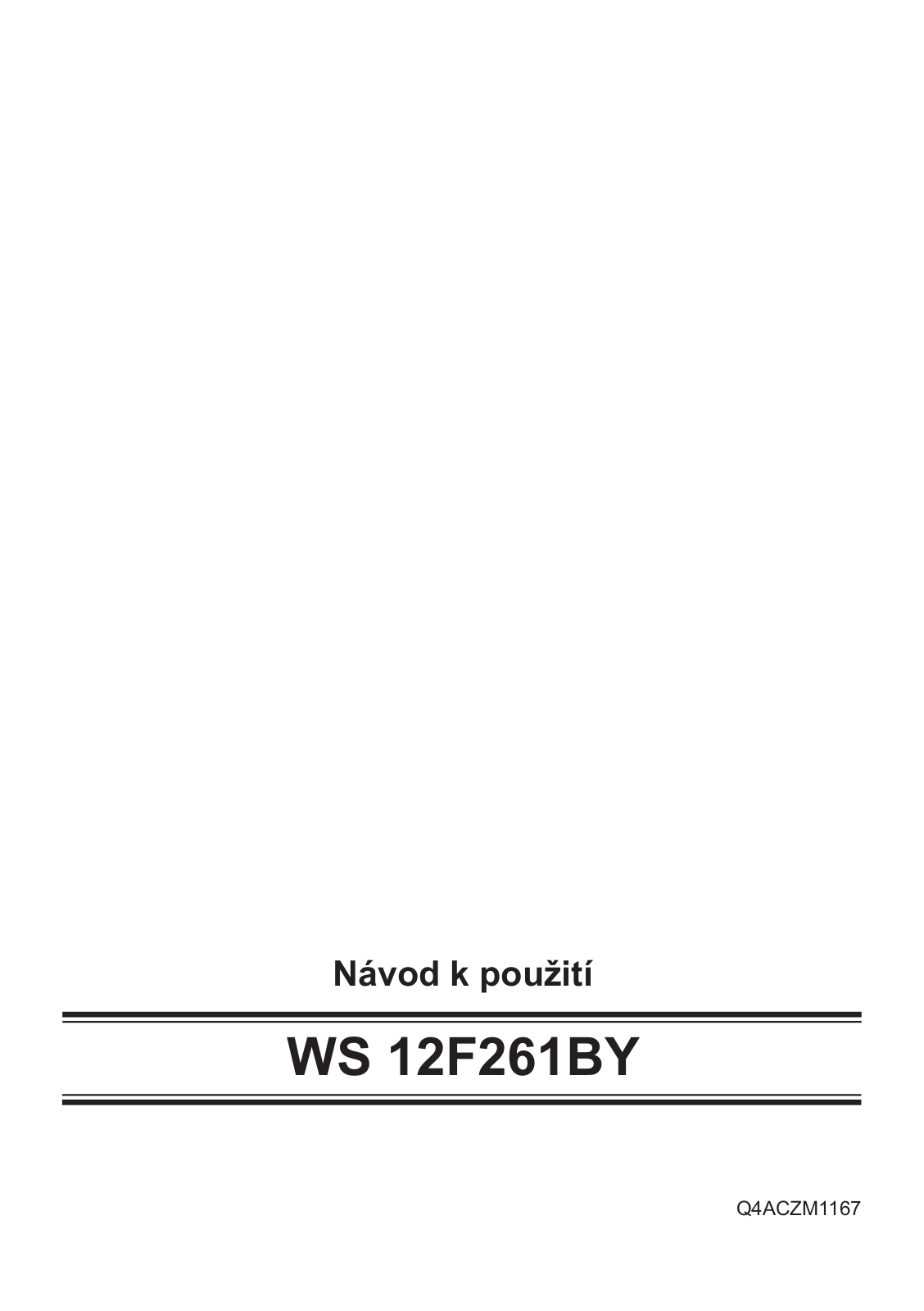 Siemens WS 12F261 BY User Manual