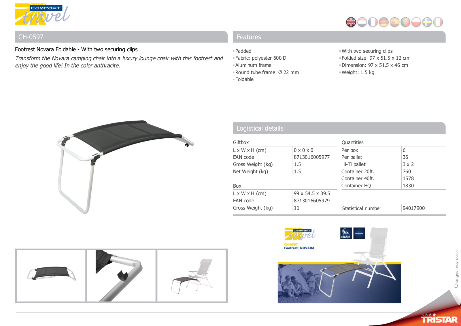 Tristar CH-0597 User Manual