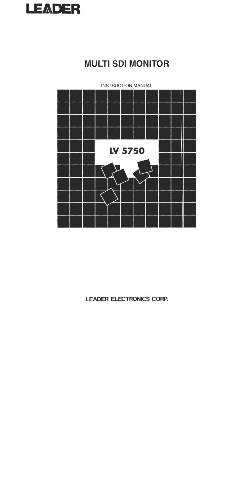 Leader LV 5750 User Manual