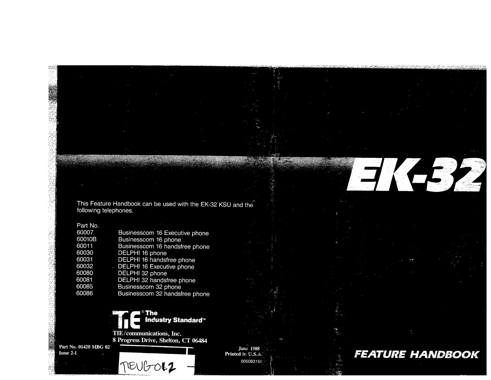 TIE EK-32 User Guide