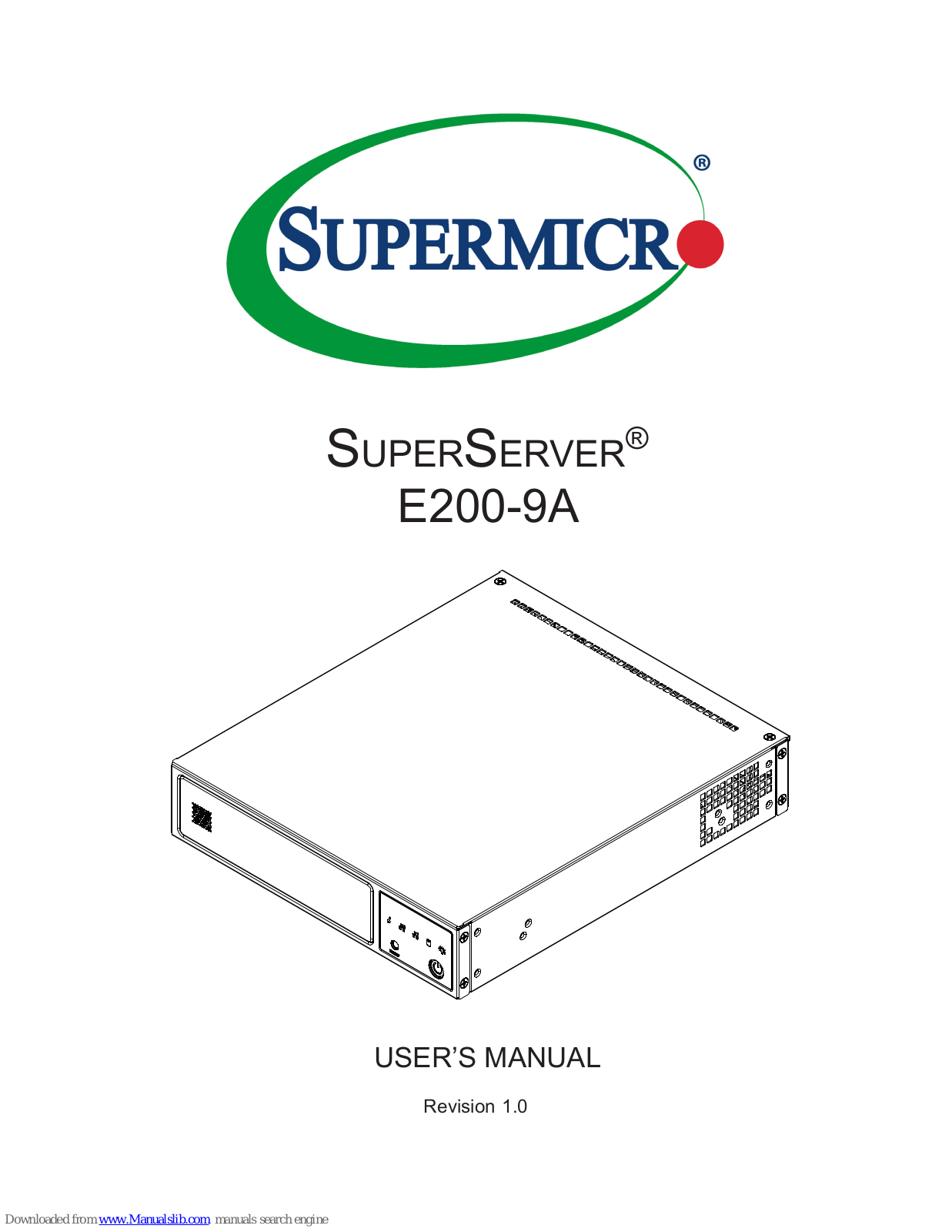 Supermicro SuperServer E200-9A, SuperServer 5029A-2TN4 User Manual