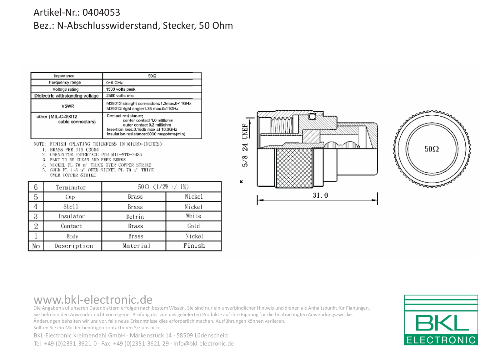 BKL BKL 0404053 Datasheet - ManualMachine.com