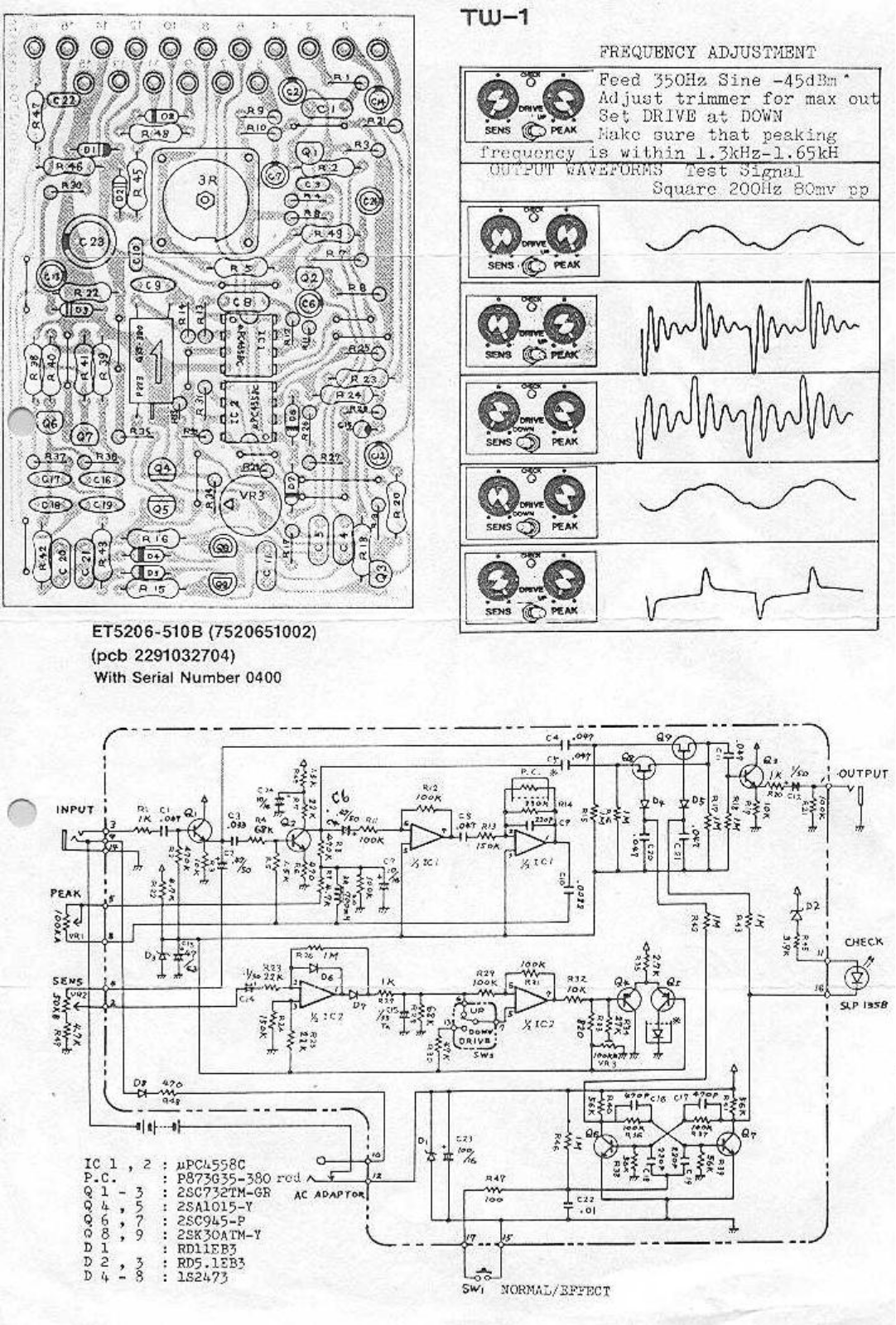 Boss tw1 schematic