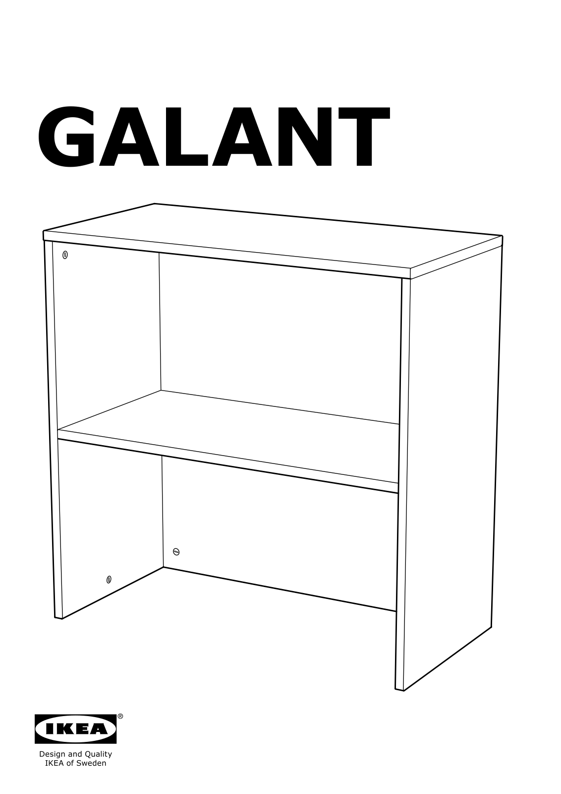 Ikea S49898020, S49898063, S59046505, S69046449, S79049579 Assembly instructions