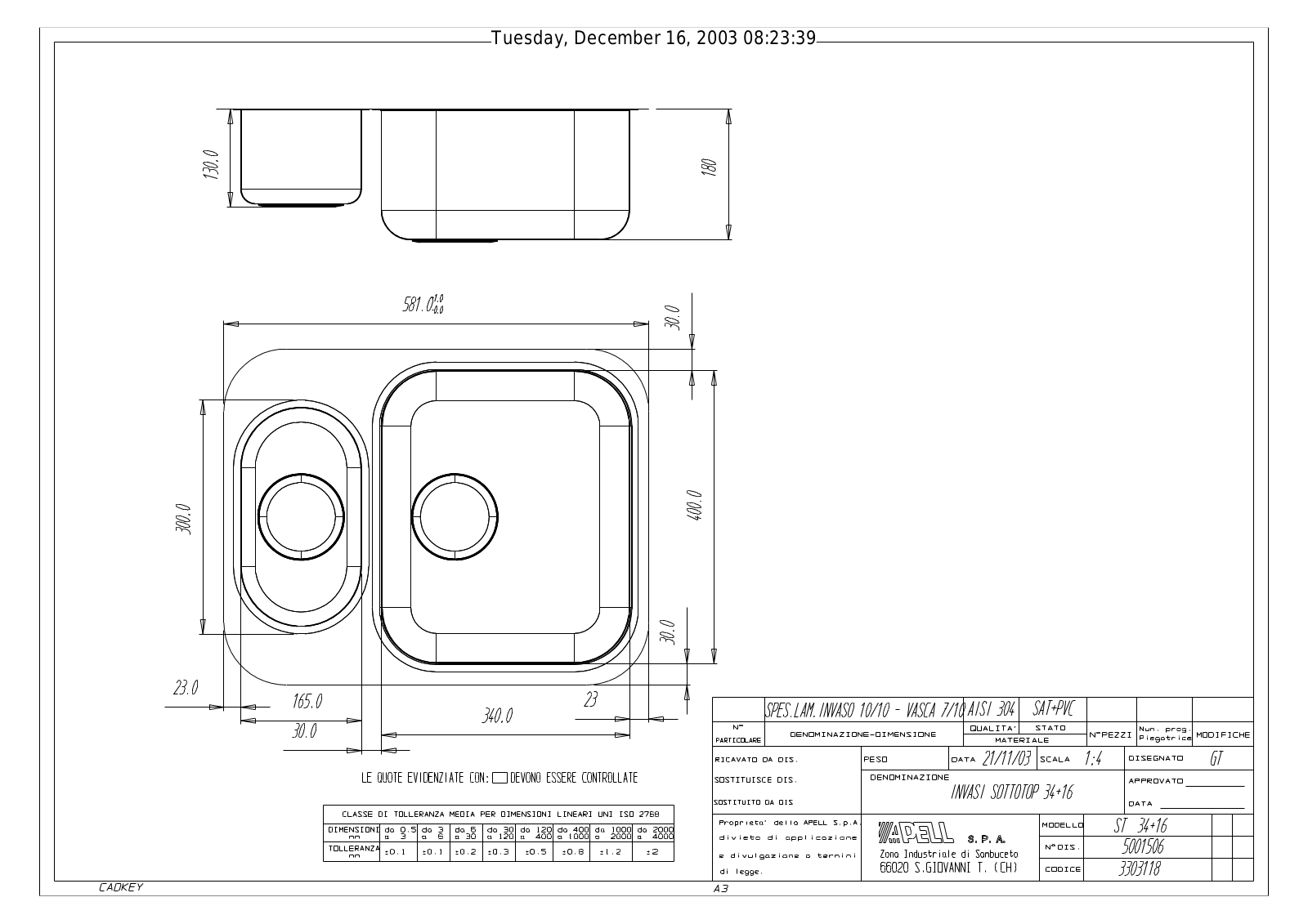 Smeg ST 16, ST 34 DIMENSIONS