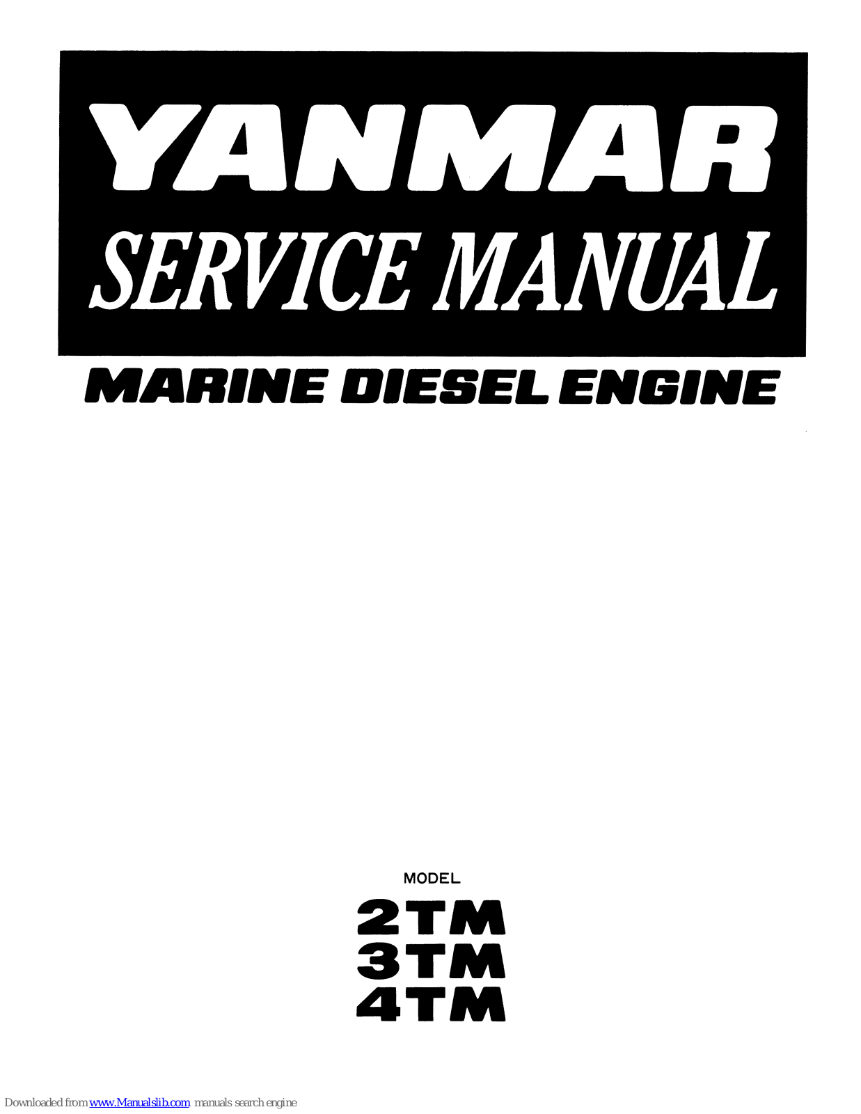 Yanmar 2TM, 3TM, 4TM Service Manual