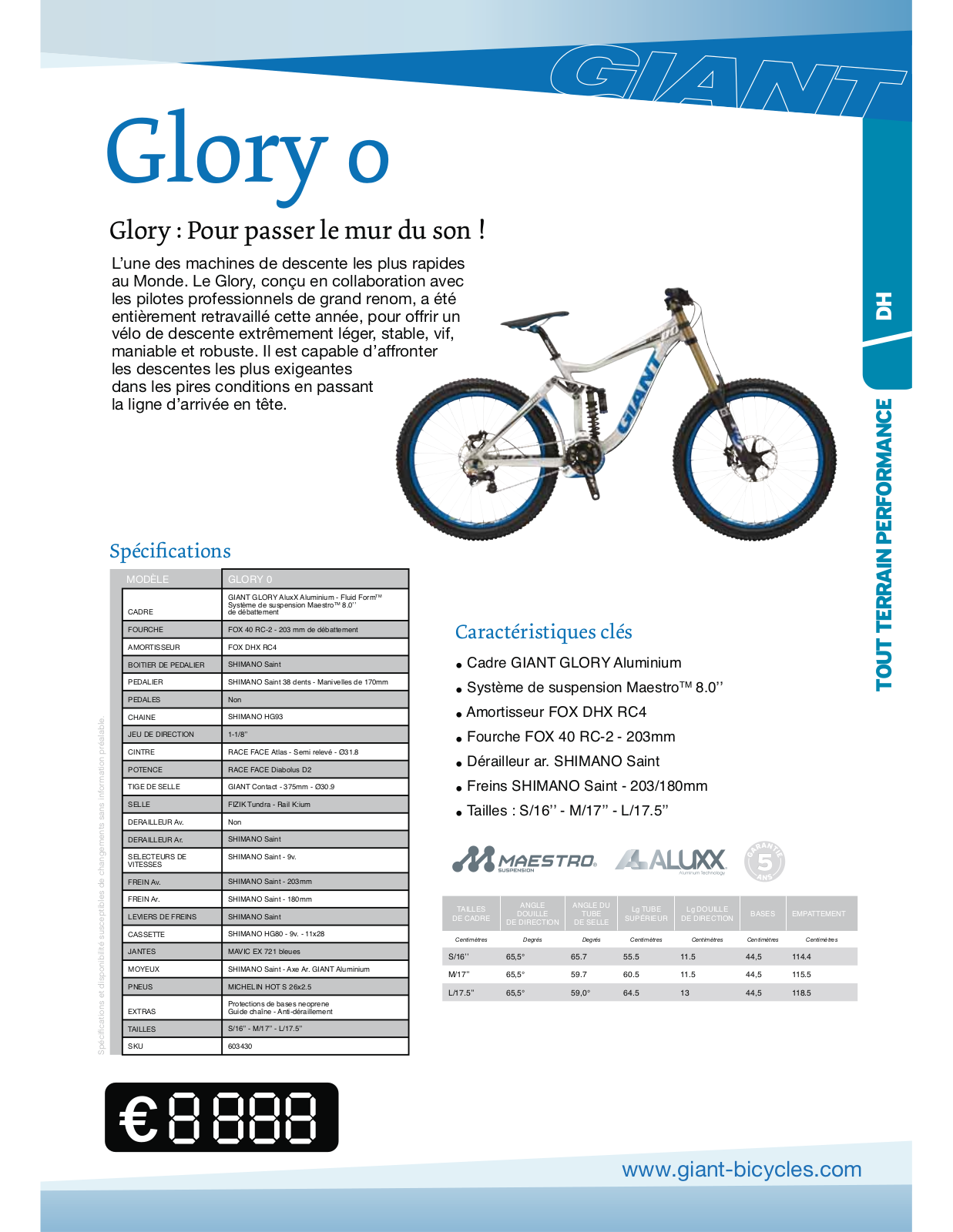 GIANT GLORY 0 User Manual