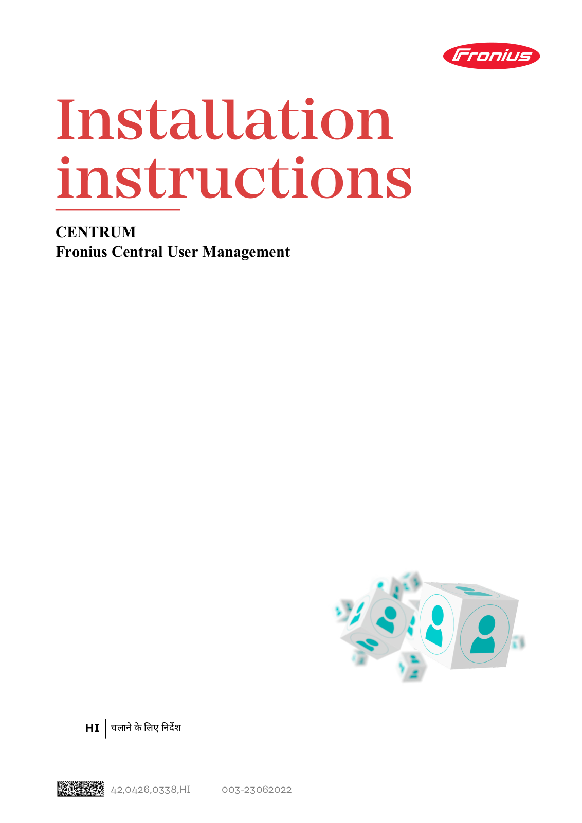 Fronius Central User Management Installation Instruction