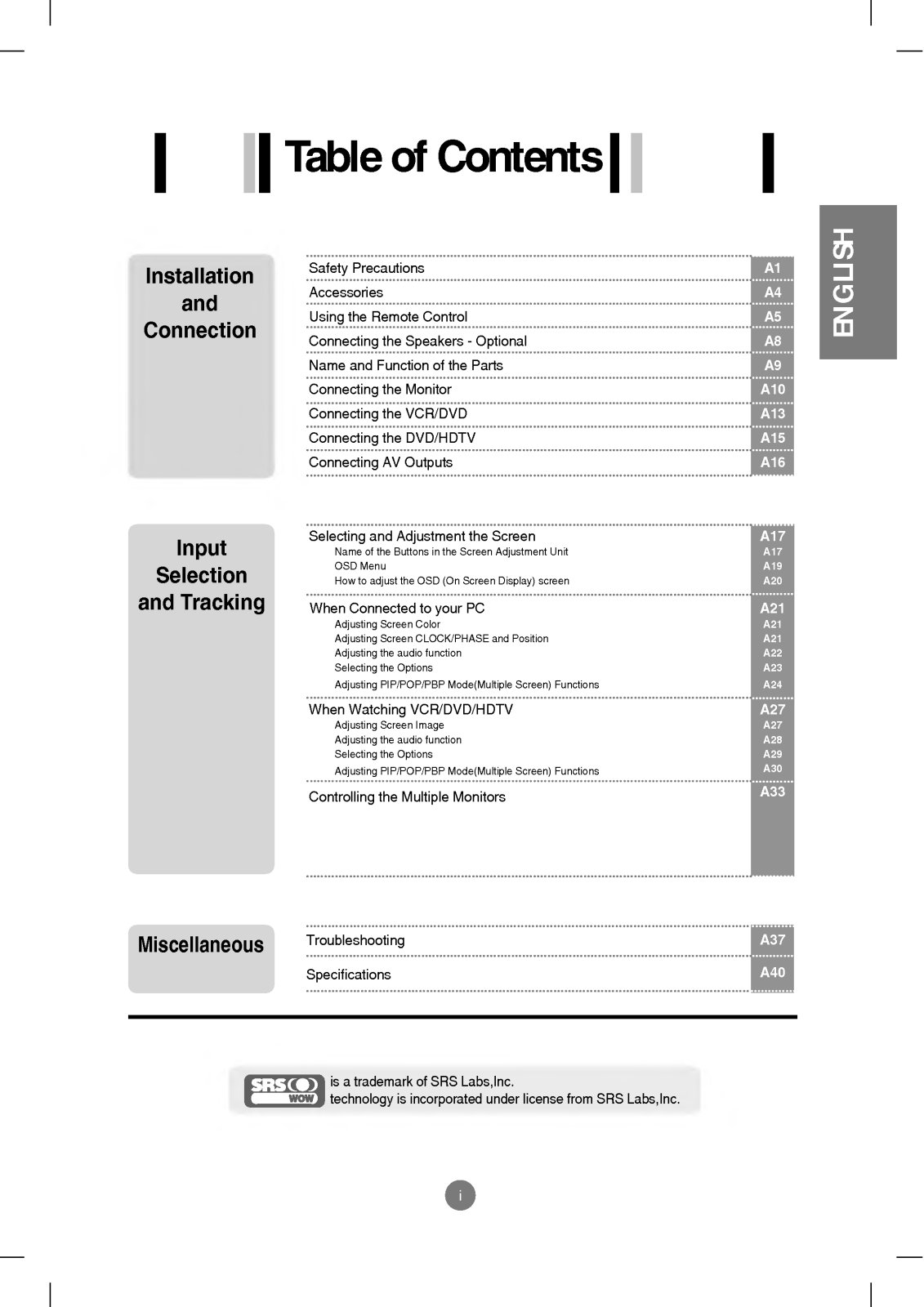 LG L4200AP, L4200AT User Manual