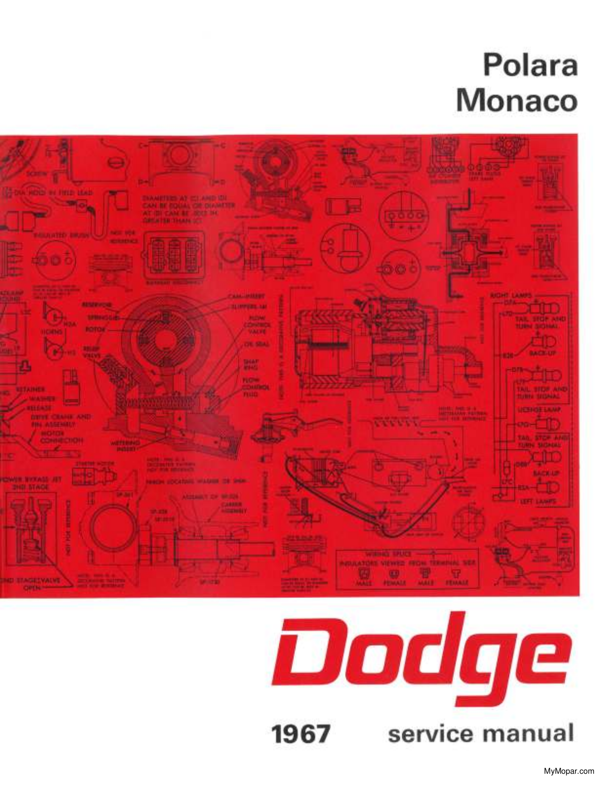 Dodge Polara 1967, Monaco 1967 Service Manual