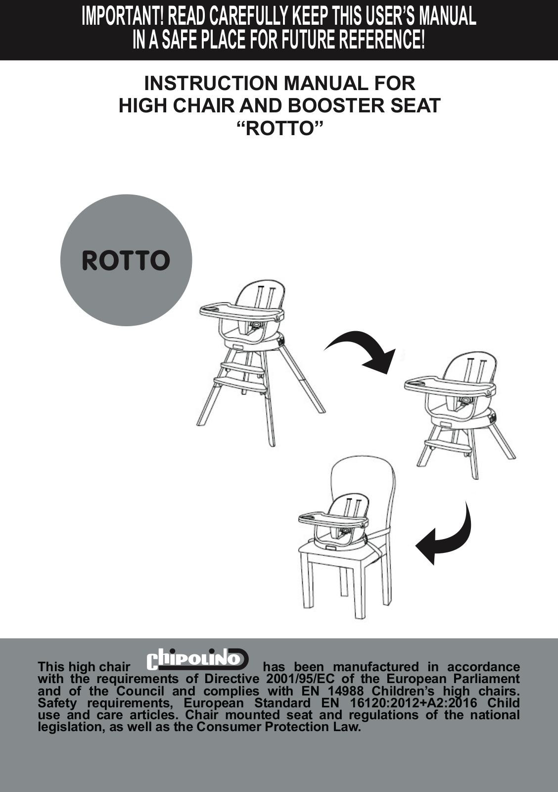 Chipolino Rotto User guide - ManualMachine.com
