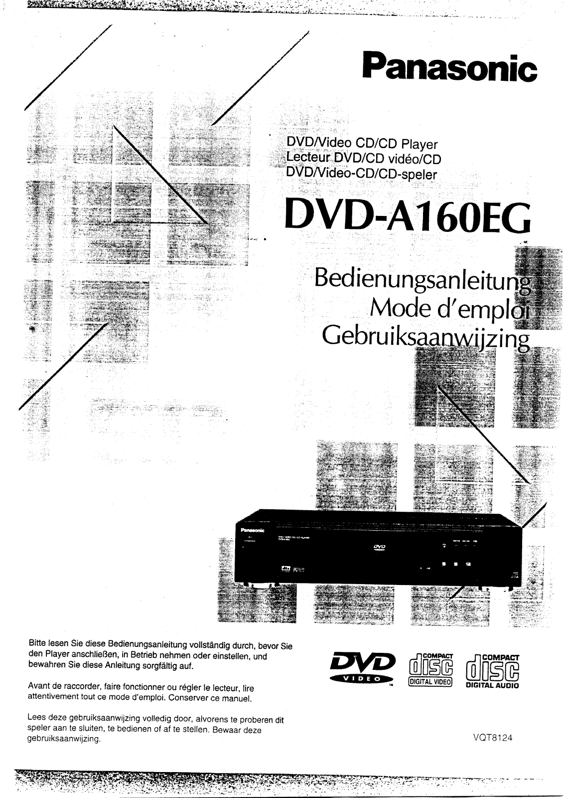 PANASONIC DVD-A160EG User Manual