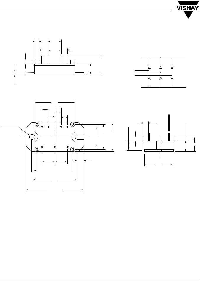 Vishay MTP Flat Pin, MTP Round Pin Dimensional Sheet