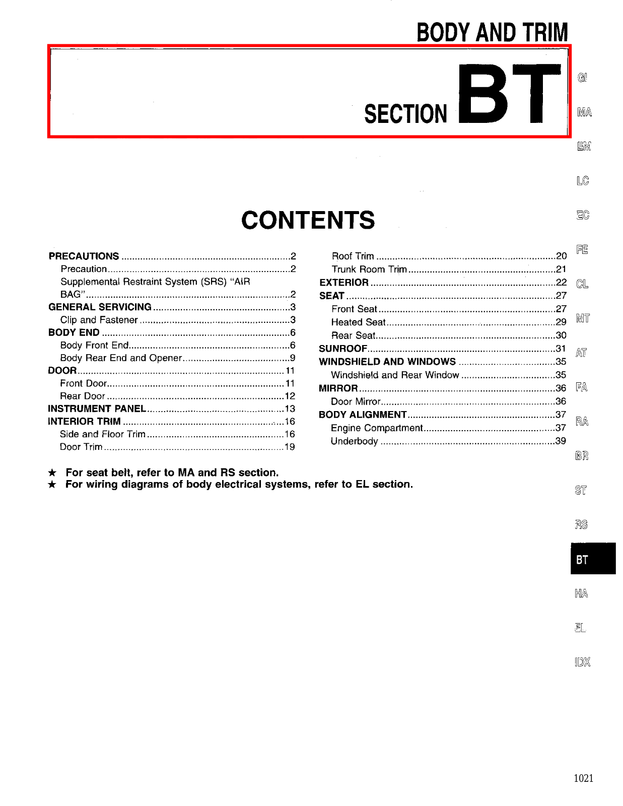 Nissan BT User Manual