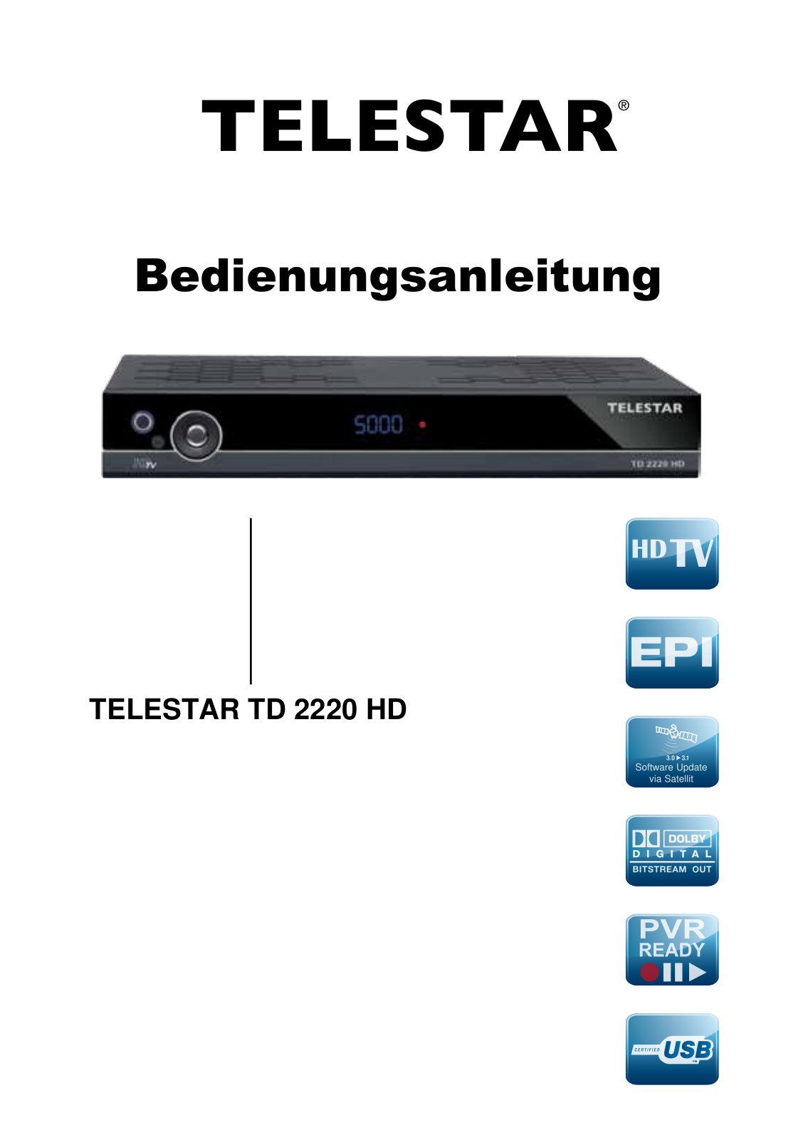 Telestar TD 2220 HD User guide