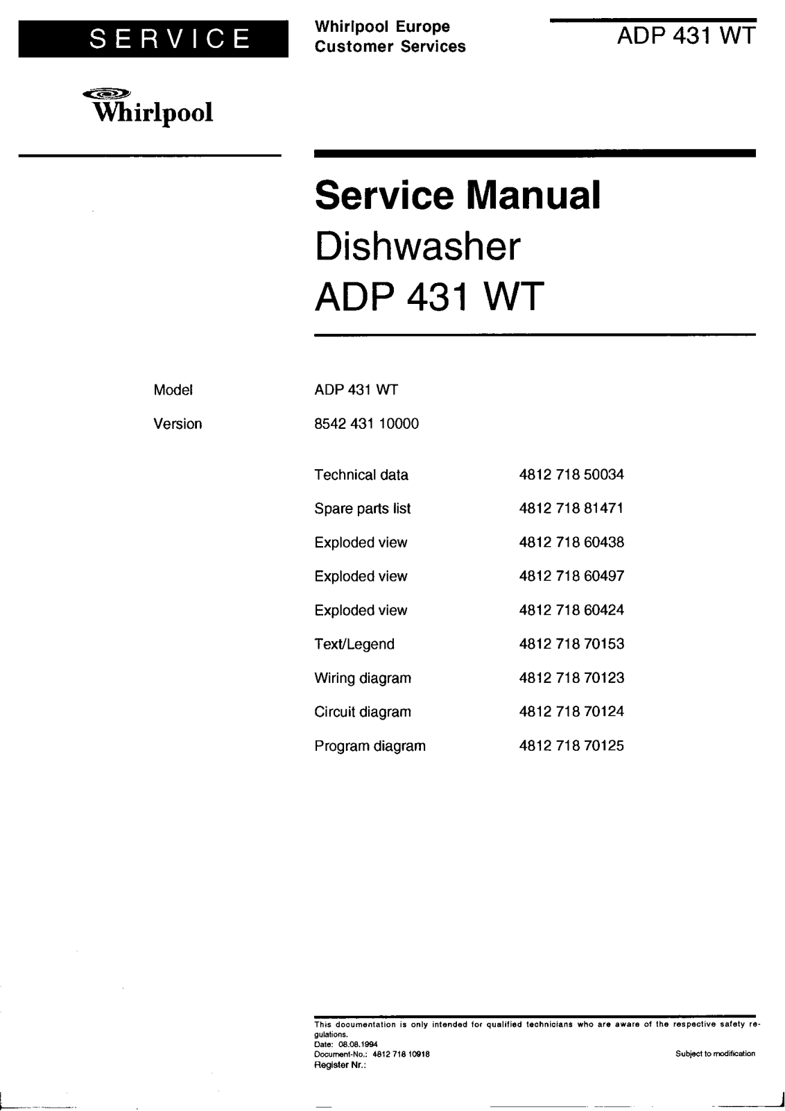 Whirlpool 431 User Manual - ManualMachine.com