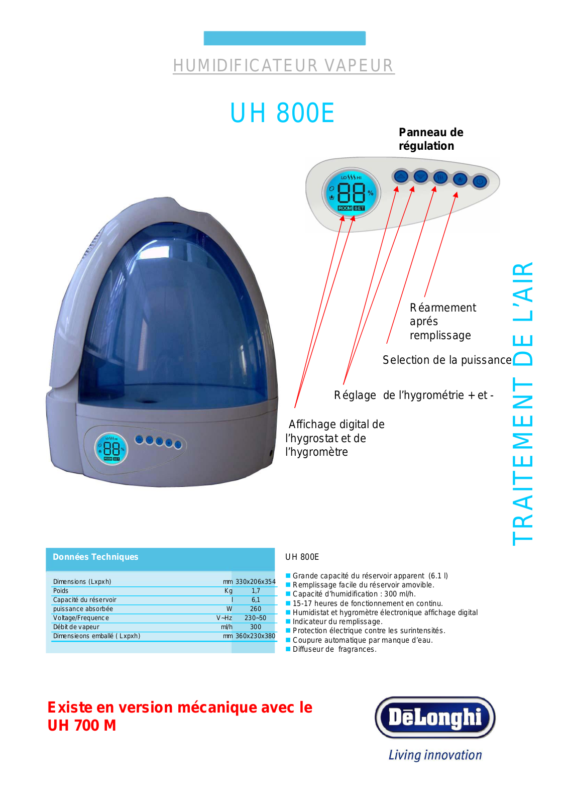 Delonghi UH 800E BROCHURE