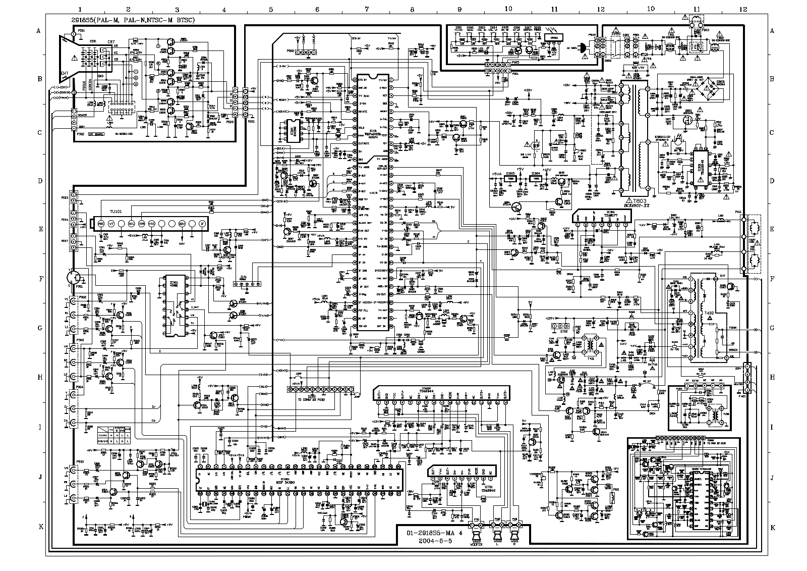 RCA TF2520, TF2920 Diagram