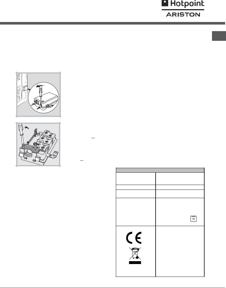Hotpoint FQ 1030.1 User Manual