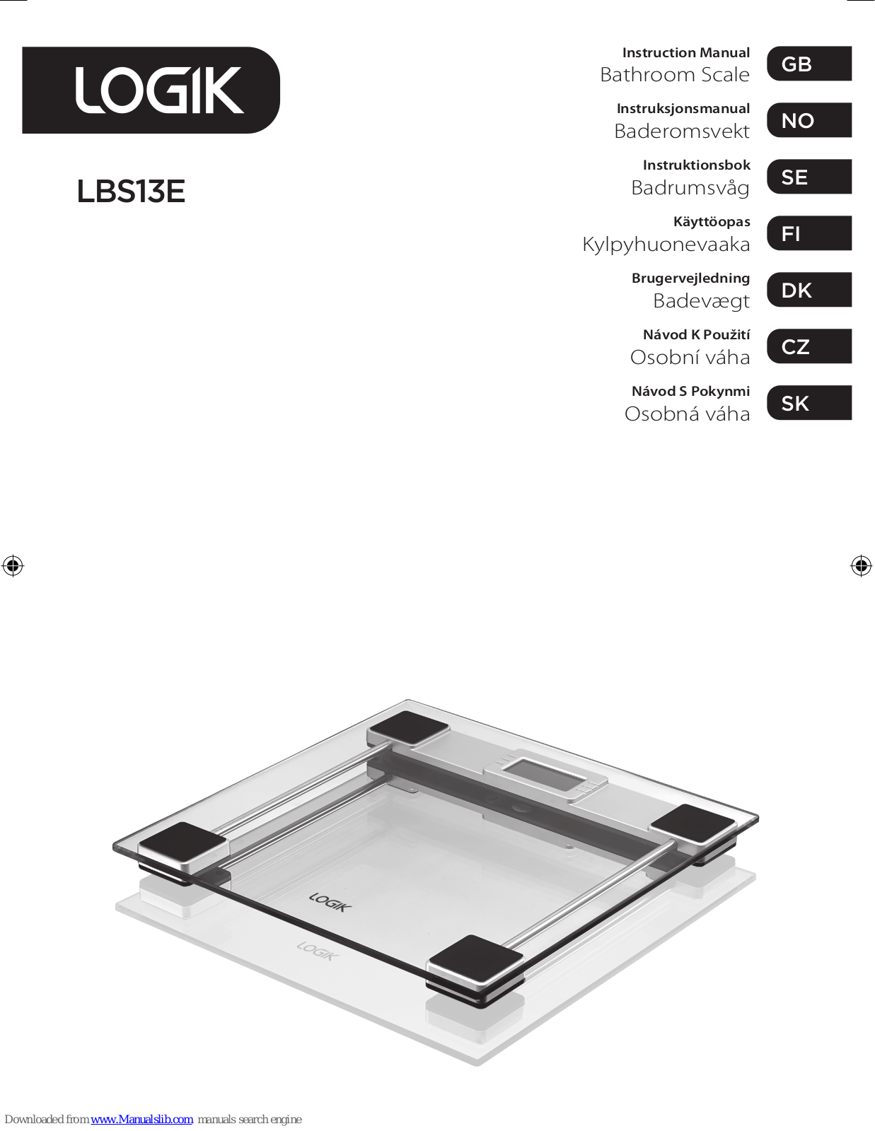 Logik LBS13E Instruction Manual