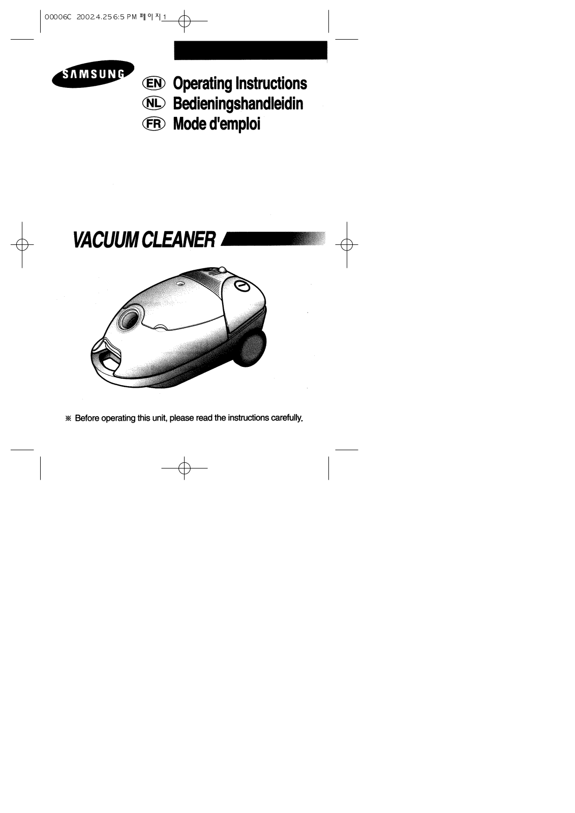 Samsung VC-7425V, VC-7424VN, VC-7424V, VC-7415V, VC-7414V User Manual