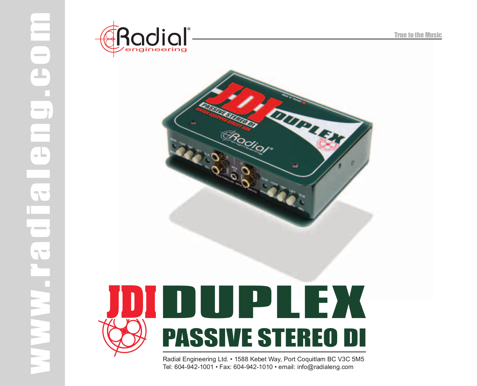 Radial Engineering Duplex User's Guide