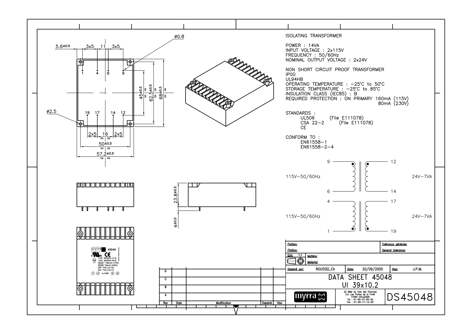 Datasheet 45048 Specification - ManualMachine.com