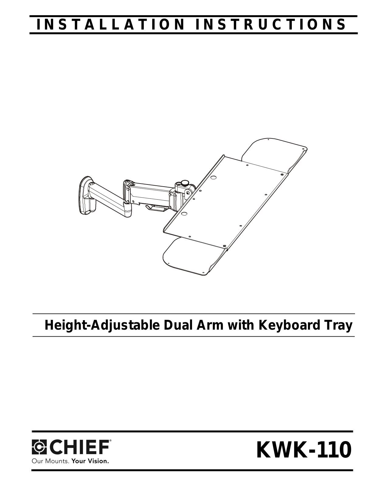 CHIEF KWK-110 User Manual