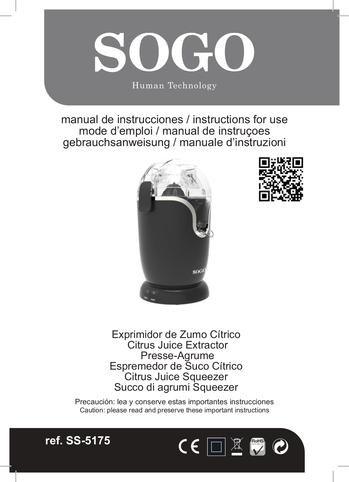 Sogo SS-5175 User guide