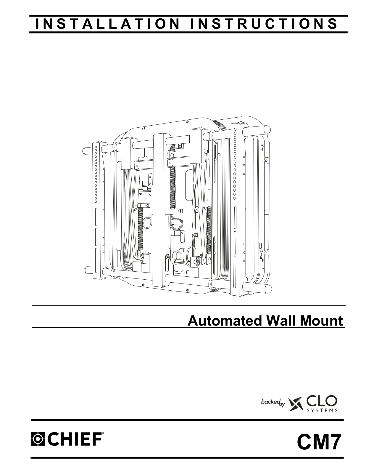 CHIEF CM7 installation Guide