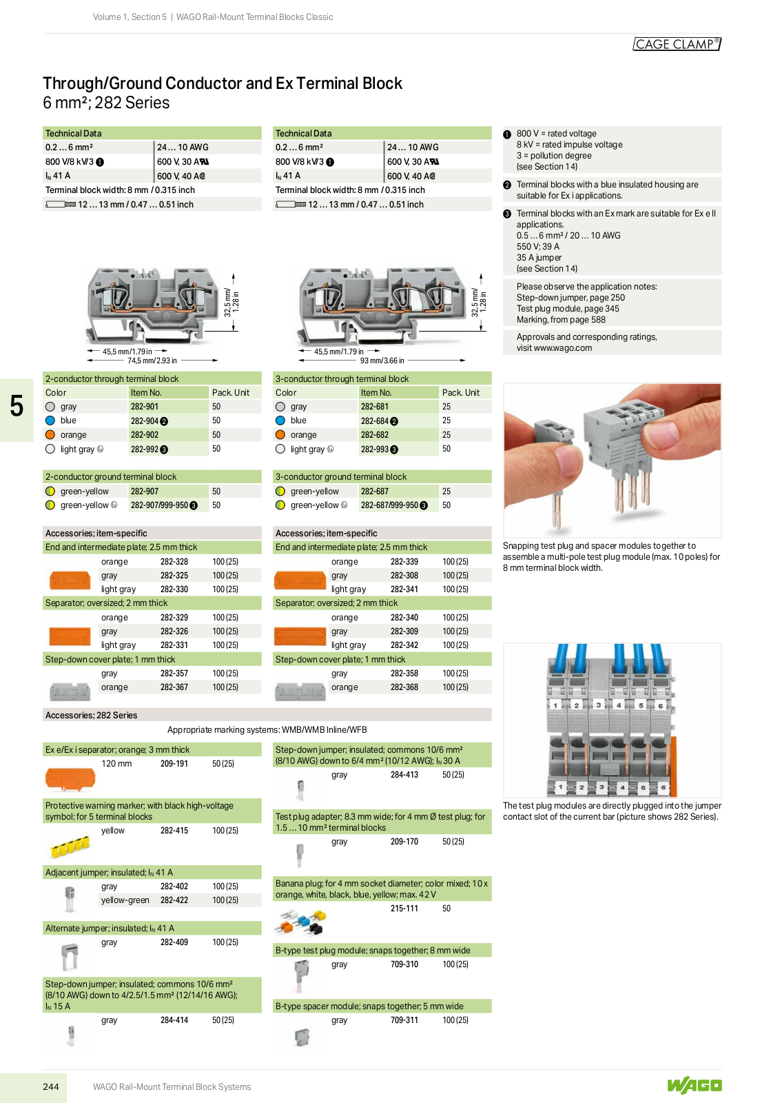 Wago 282 Series Catalog Page