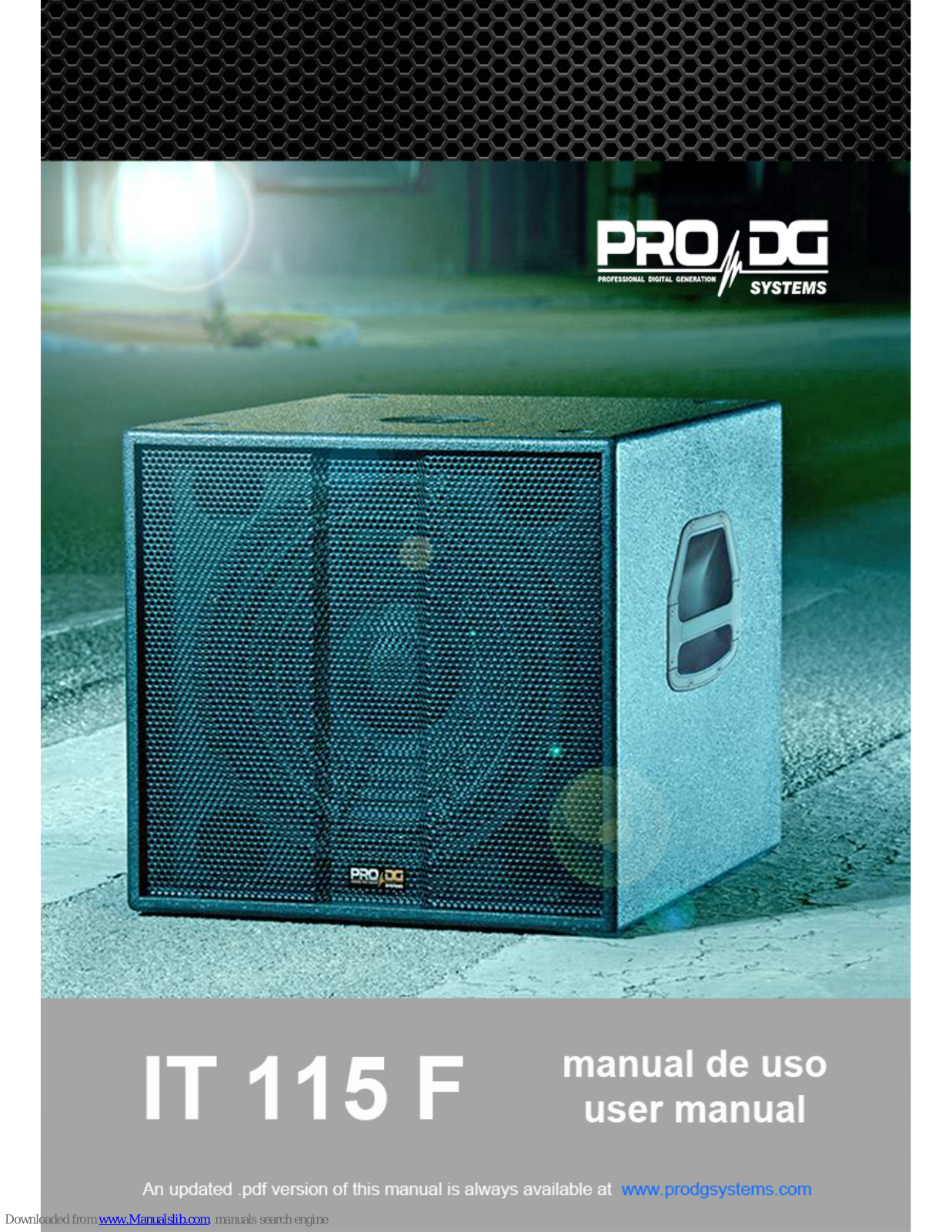 Pro DG Systems IT 115 F User Manual - ManualMachine.com
