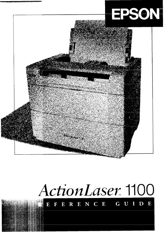 Epson ActionLaser 1100 Reference Guide
